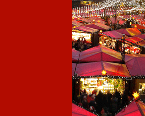 Puestos de un mercado navide&ntilde;o de Colonia